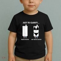Funny Plumber Hot Water Heater Plumbing Dad Joke Toddler T-Shirt thumb 2