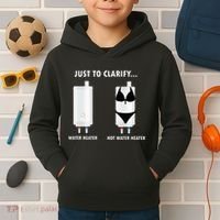 Funny Plumber Hot Water Heater Plumbing Dad Joke Kids Hoodie thumb 2
