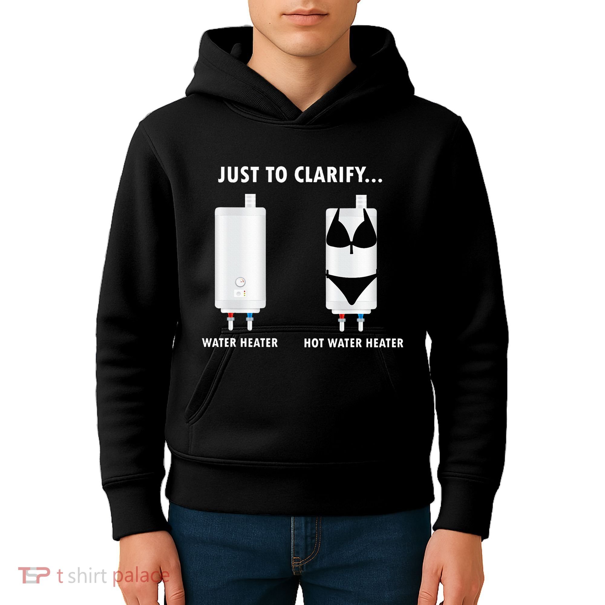 Funny Plumber Hot Water Heater Plumbing Dad Joke Kids Hoodie
