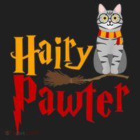 FUNNY Pun Hairy Pawter TShirt Wizard Gift For Cat Lovers Women's Sweatshirt thumb 2