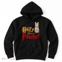 FUNNY Pun Hairy Pawter TShirt Wizard Gift For Cat Lovers Hoodie thumb 0
