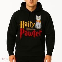FUNNY Pun Hairy Pawter TShirt Wizard Gift For Cat Lovers Hoodie thumb 2