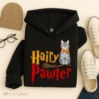 FUNNY Pun Hairy Pawter TShirt Wizard Gift For Cat Lovers Hoodie thumb 4