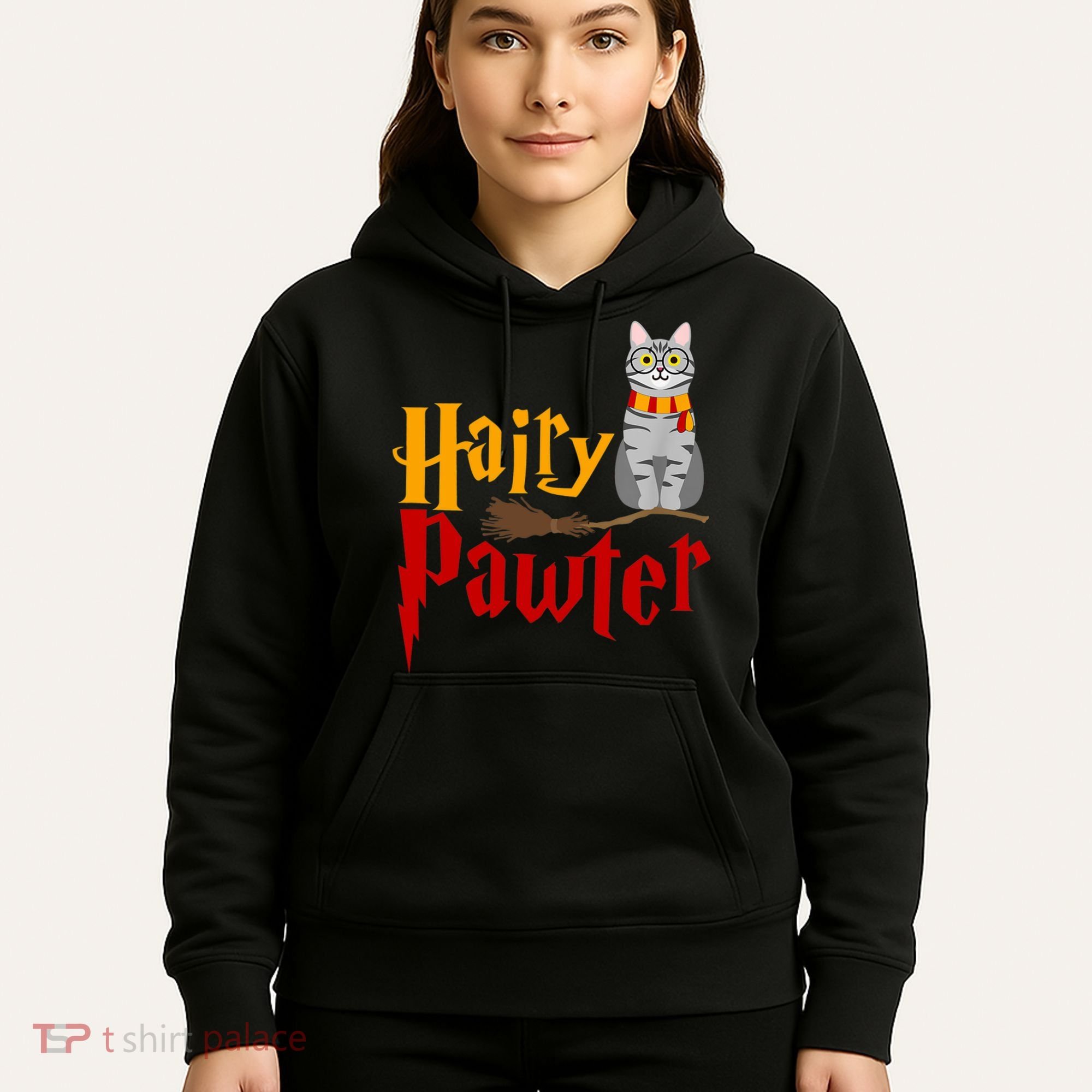 FUNNY Pun Hairy Pawter TShirt Wizard Gift For Cat Lovers Hoodie