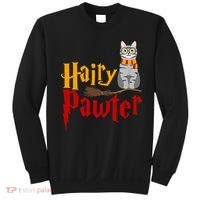 FUNNY Pun Hairy Pawter TShirt Wizard Gift For Cat Lovers Sweatshirt thumb 0