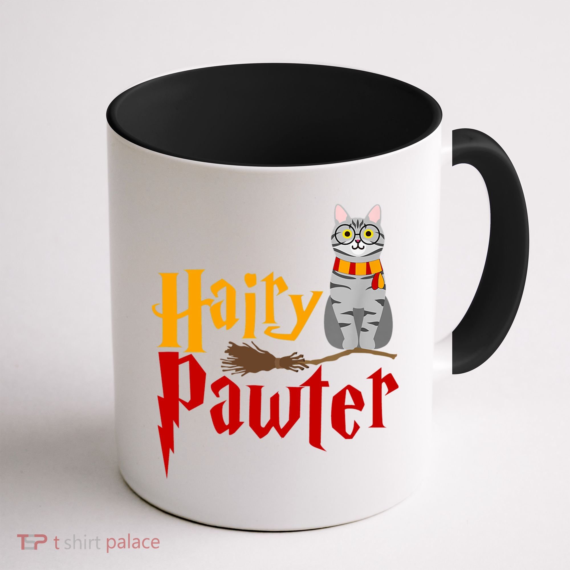 FUNNY Pun Hairy Pawter TShirt Wizard Gift For Cat Lovers Coffee Mug