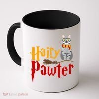 FUNNY Pun Hairy Pawter TShirt Wizard Gift For Cat Lovers Coffee Mug thumb 0