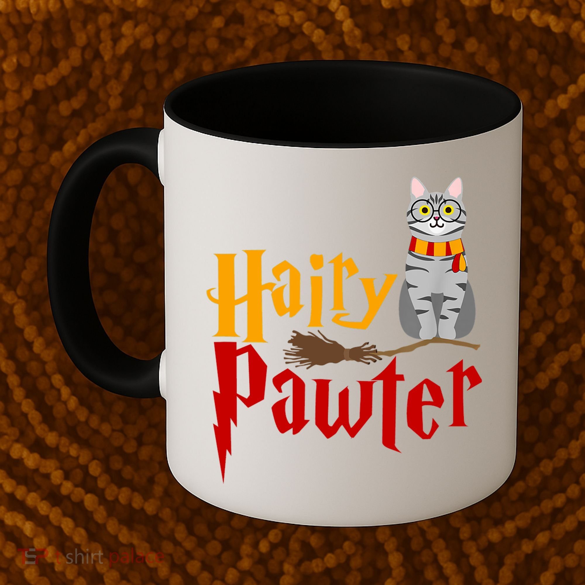 FUNNY Pun Hairy Pawter TShirt Wizard Gift For Cat Lovers Coffee Mug