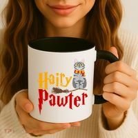 FUNNY Pun Hairy Pawter TShirt Wizard Gift For Cat Lovers Coffee Mug thumb 3