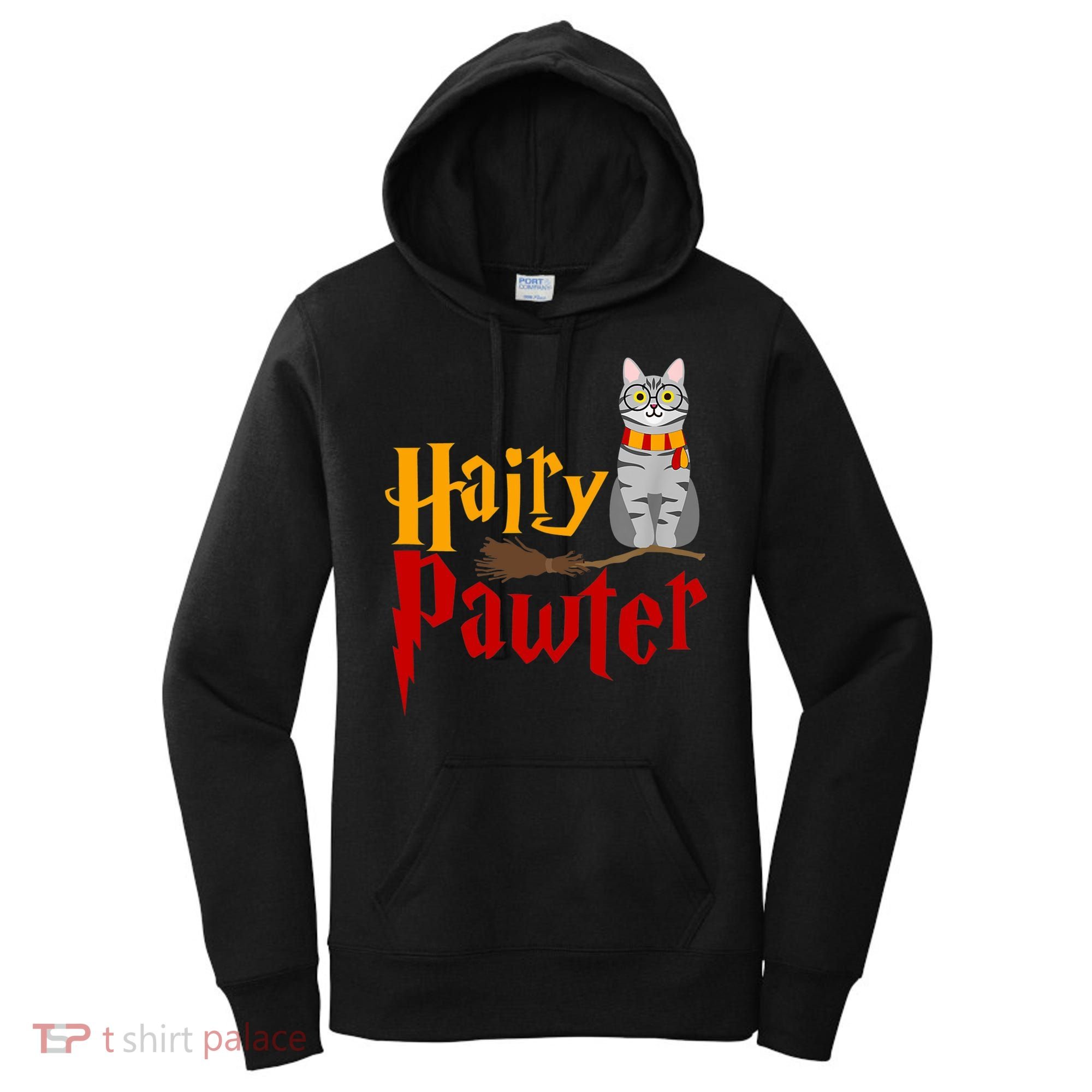 FUNNY Pun Hairy Pawter TShirt Wizard Gift For Cat Lovers Women's Hoodie