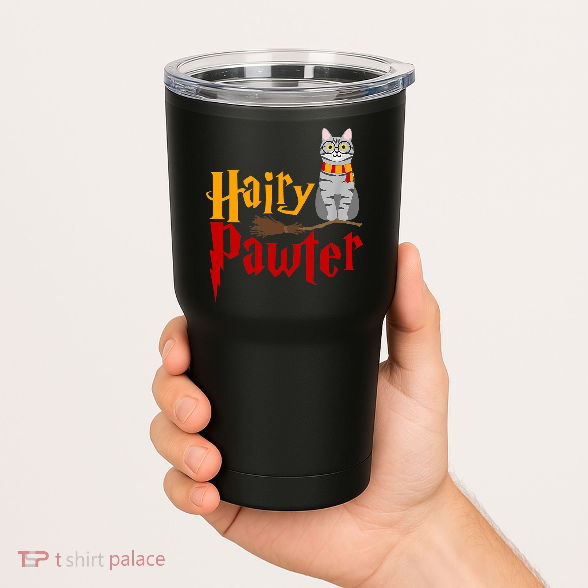 FUNNY Pun Hairy Pawter TShirt Wizard Gift For Cat Lovers Tumbler
