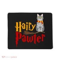 FUNNY Pun Hairy Pawter TShirt Wizard Gift For Cat Lovers Mousepad thumb 0