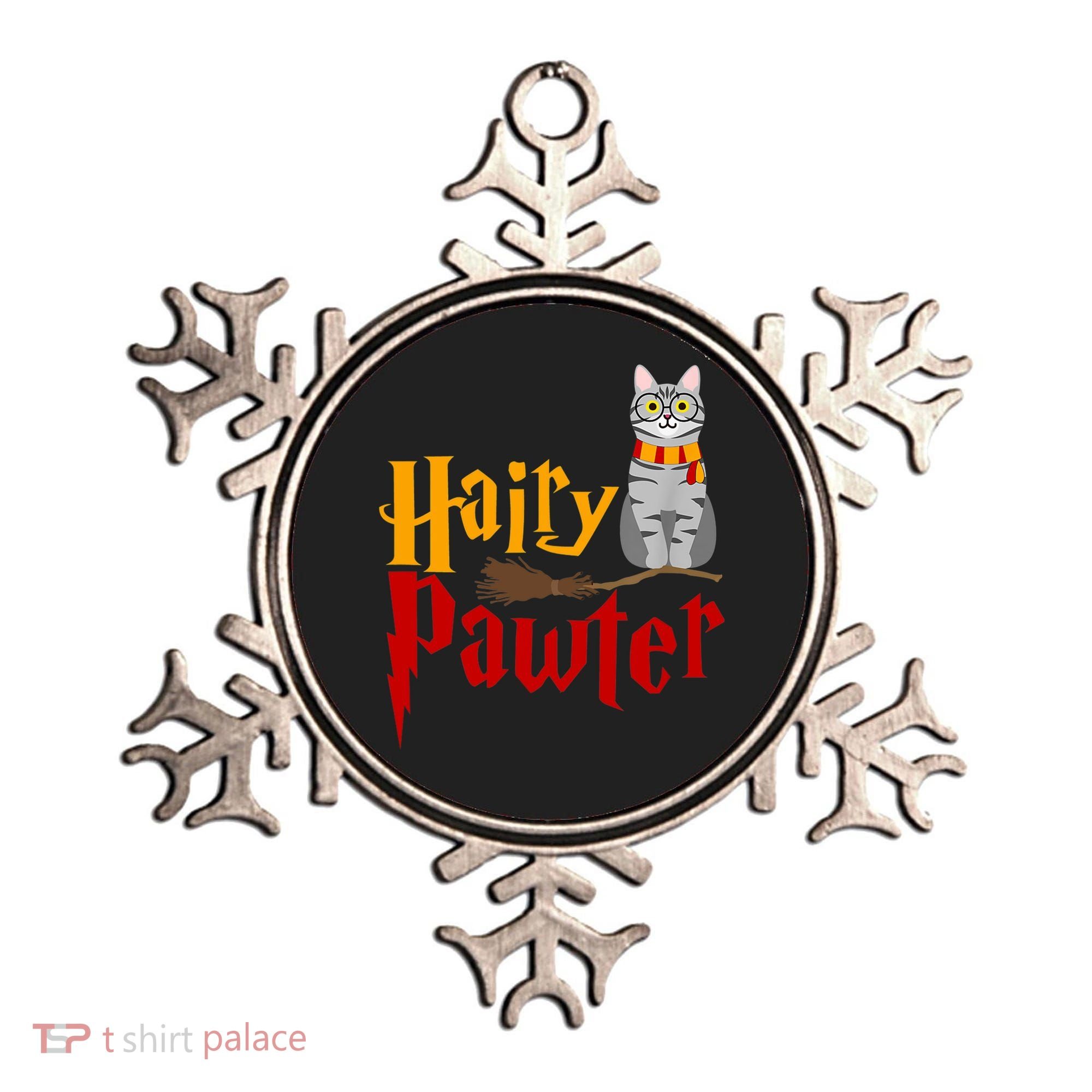 FUNNY Pun Hairy Pawter TShirt Wizard Gift For Cat Lovers Ornament