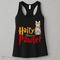 FUNNY Pun Hairy Pawter TShirt Wizard Gift For Cat Lovers Women's Tank Top thumb 3