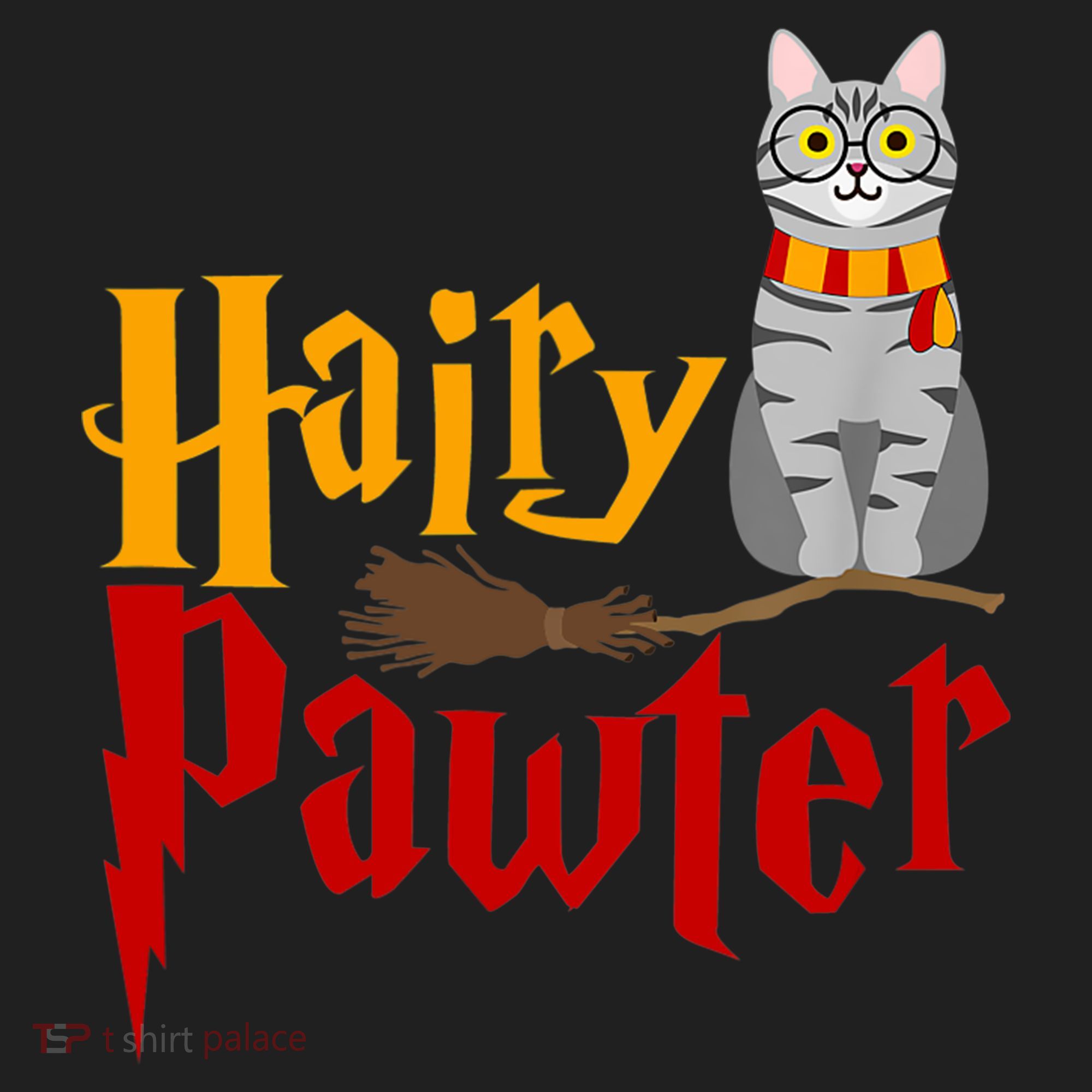 FUNNY Pun Hairy Pawter TShirt Wizard Gift For Cat Lovers Golf Towel