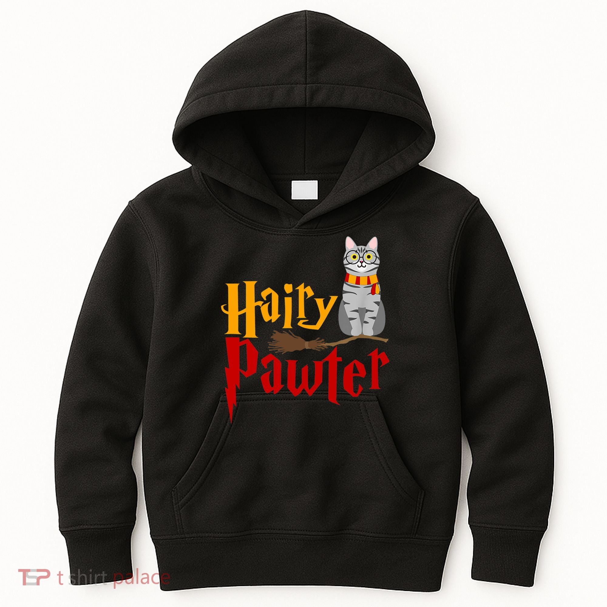 FUNNY Pun Hairy Pawter TShirt Wizard Gift For Cat Lovers Kids Hoodie