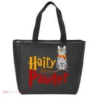 FUNNY Pun Hairy Pawter TShirt Wizard Gift For Cat Lovers Tote Bag thumb 0
