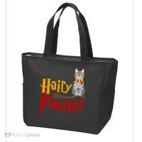 FUNNY Pun Hairy Pawter TShirt Wizard Gift For Cat Lovers Tote Bag thumb 3
