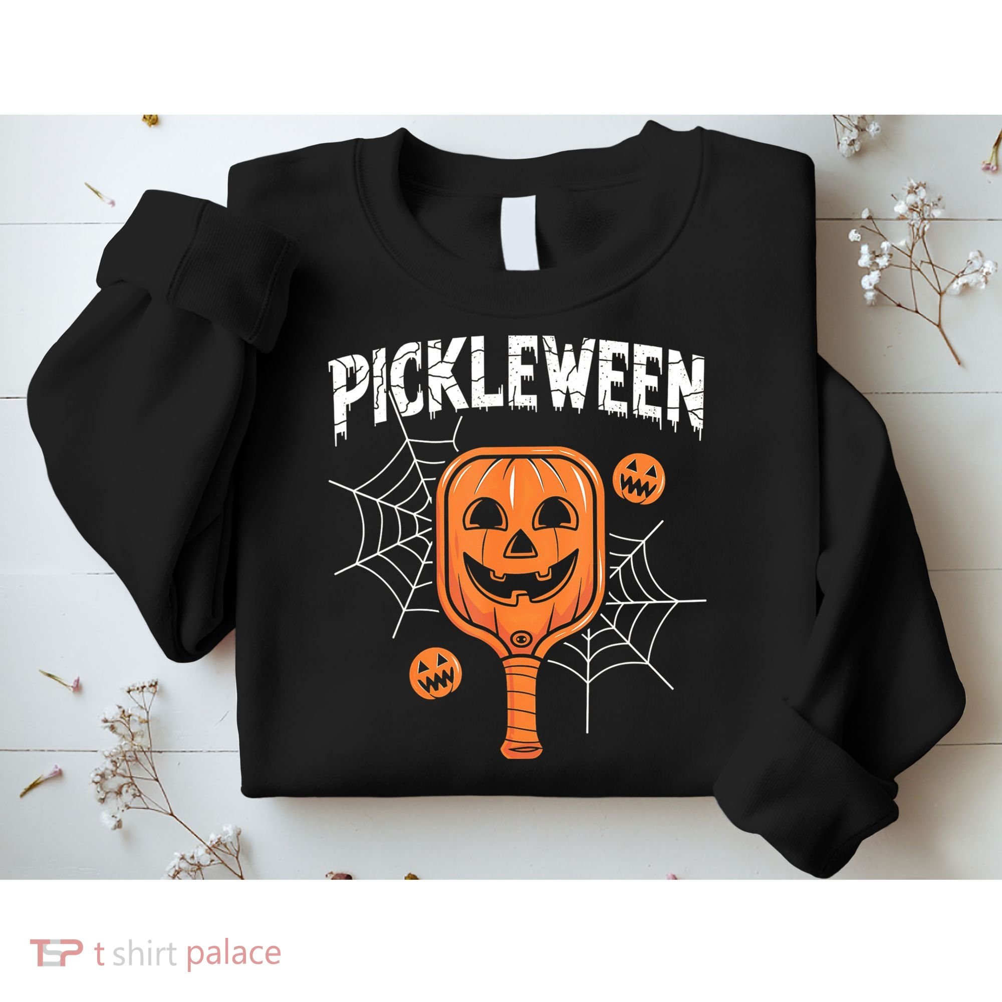 Funny Pickleween Halloween Pickleball Players Gift Sweatshirt