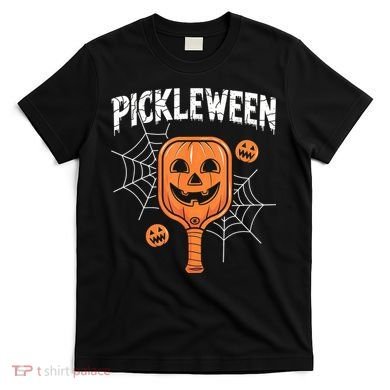 Funny Pickleween Halloween Pickleball Players Gift T-Shirt