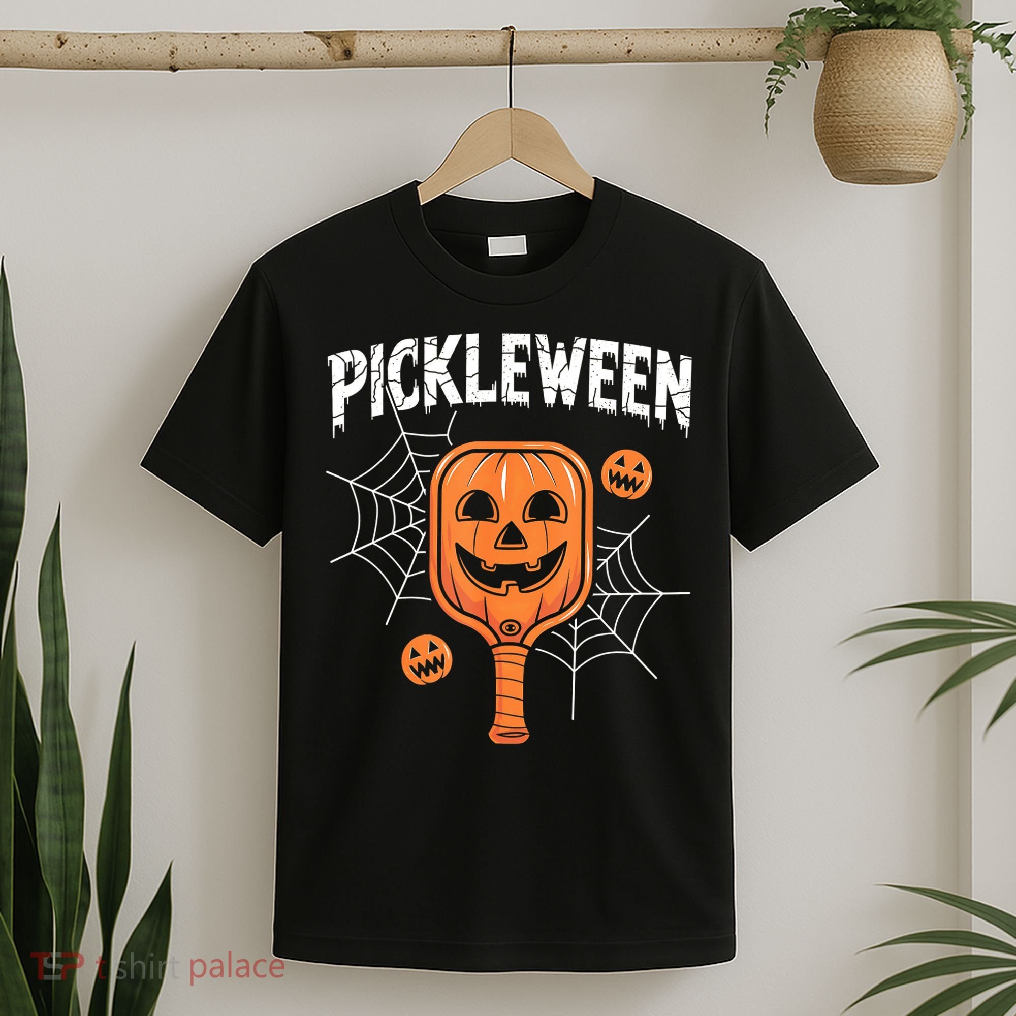 Funny Pickleween Halloween Pickleball Players Gift T-Shirt