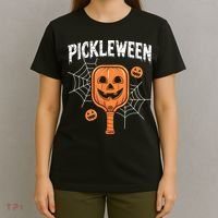 Funny Pickleween Halloween Pickleball Players Gift T-Shirt thumb 4