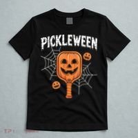 Funny Pickleween Halloween Pickleball Players Gift T-Shirt thumb 5