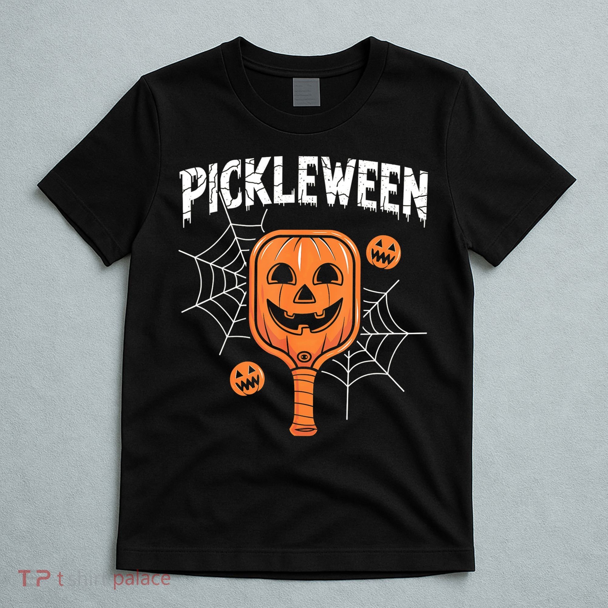 Funny Pickleween Halloween Pickleball Players Gift T-Shirt
