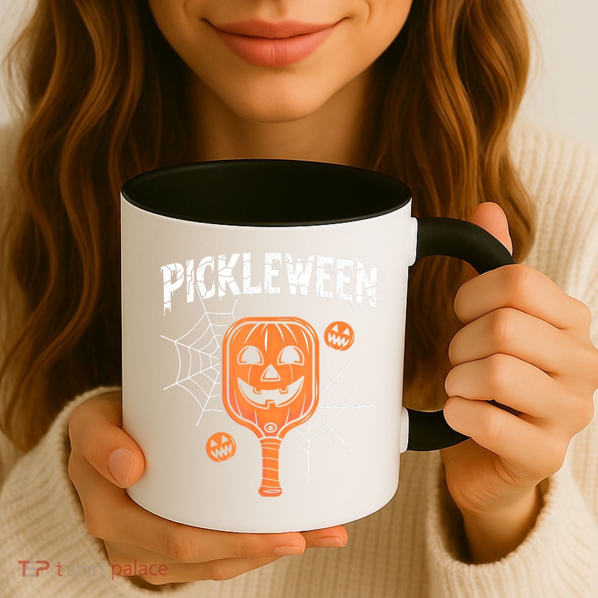 Funny Pickleween Halloween Pickleball Players Gift Coffee Mug