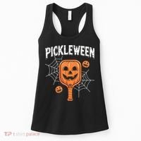 Funny Pickleween Halloween Pickleball Players Gift Women's Tank Top thumb 0