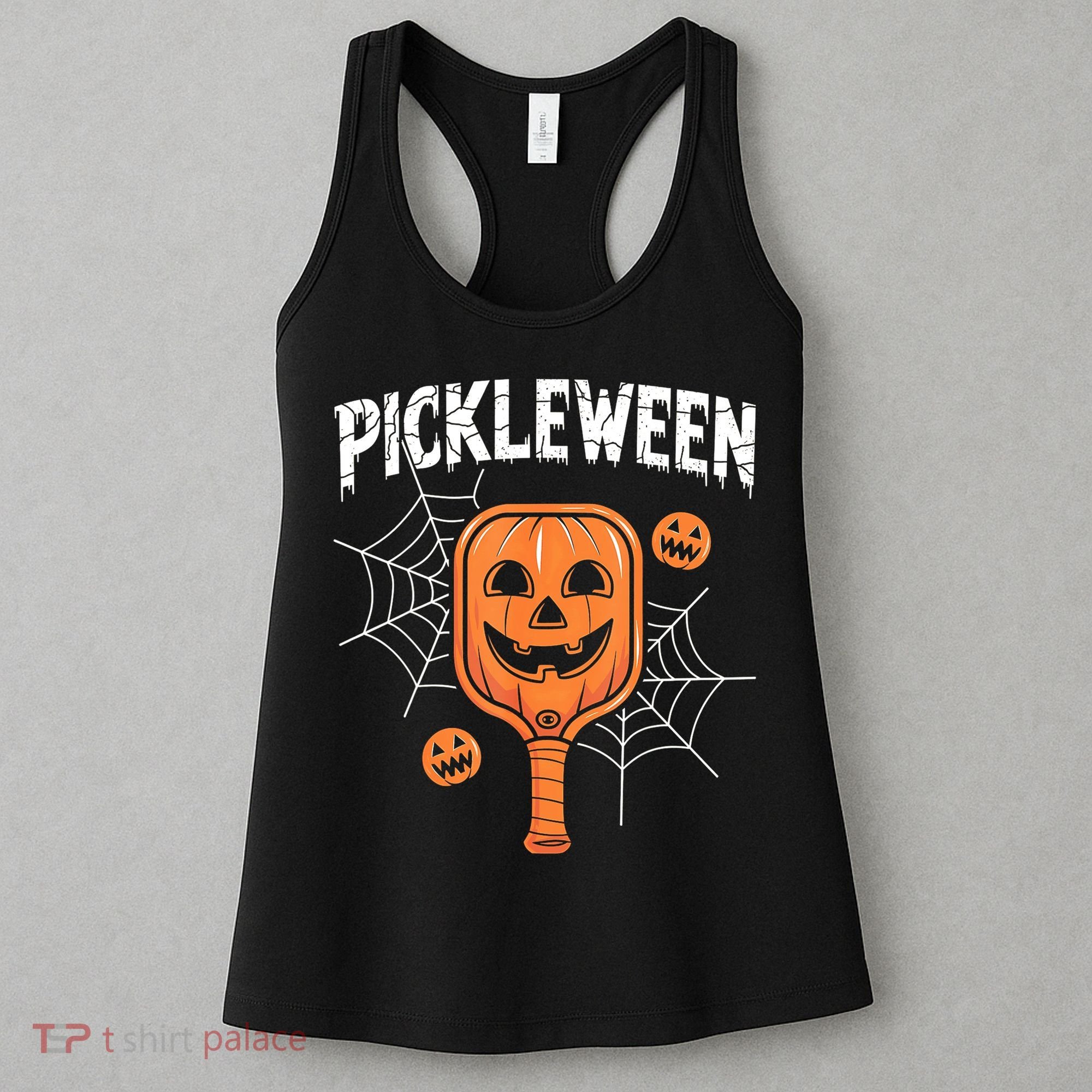 Funny Pickleween Halloween Pickleball Players Gift Women's Tank Top