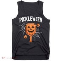 Funny Pickleween Halloween Pickleball Players Gift Tank Top thumb 0