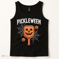 Funny Pickleween Halloween Pickleball Players Gift Tank Top thumb 2