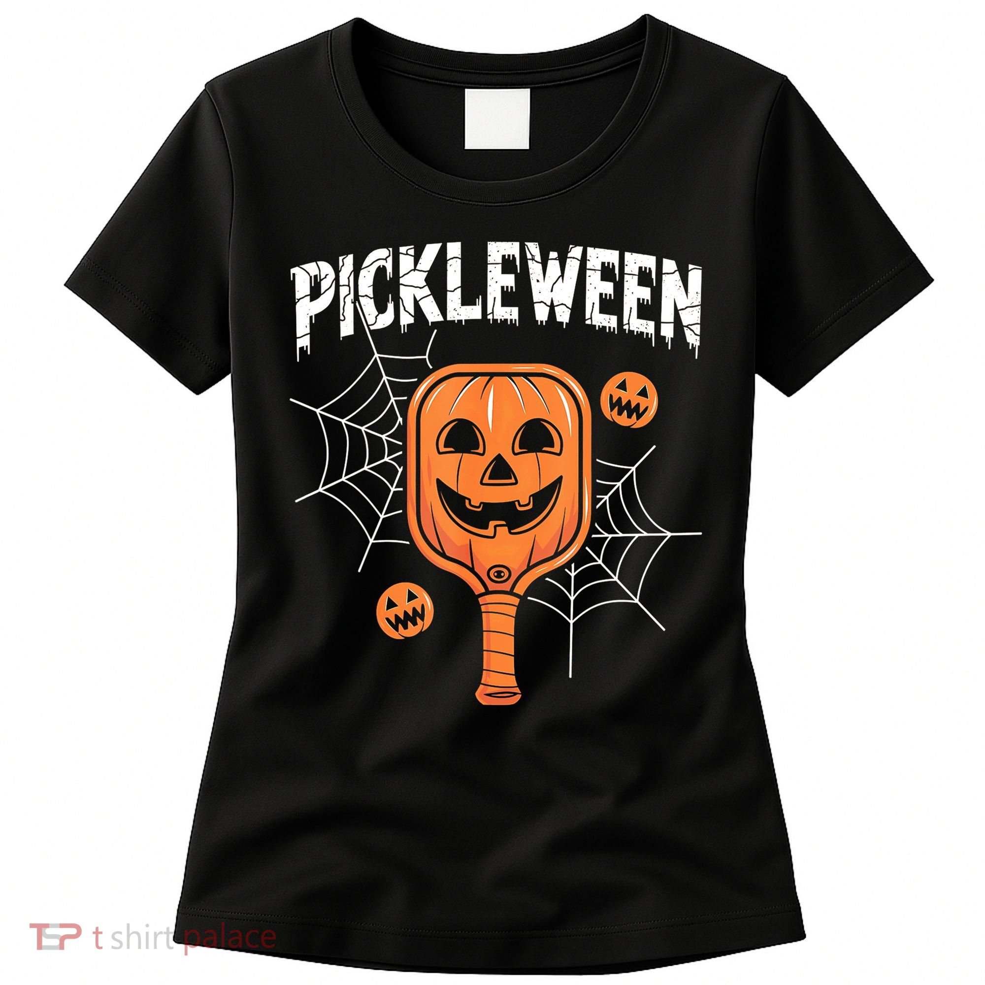 Funny Pickleween Halloween Pickleball Players Gift Women's T-Shirt