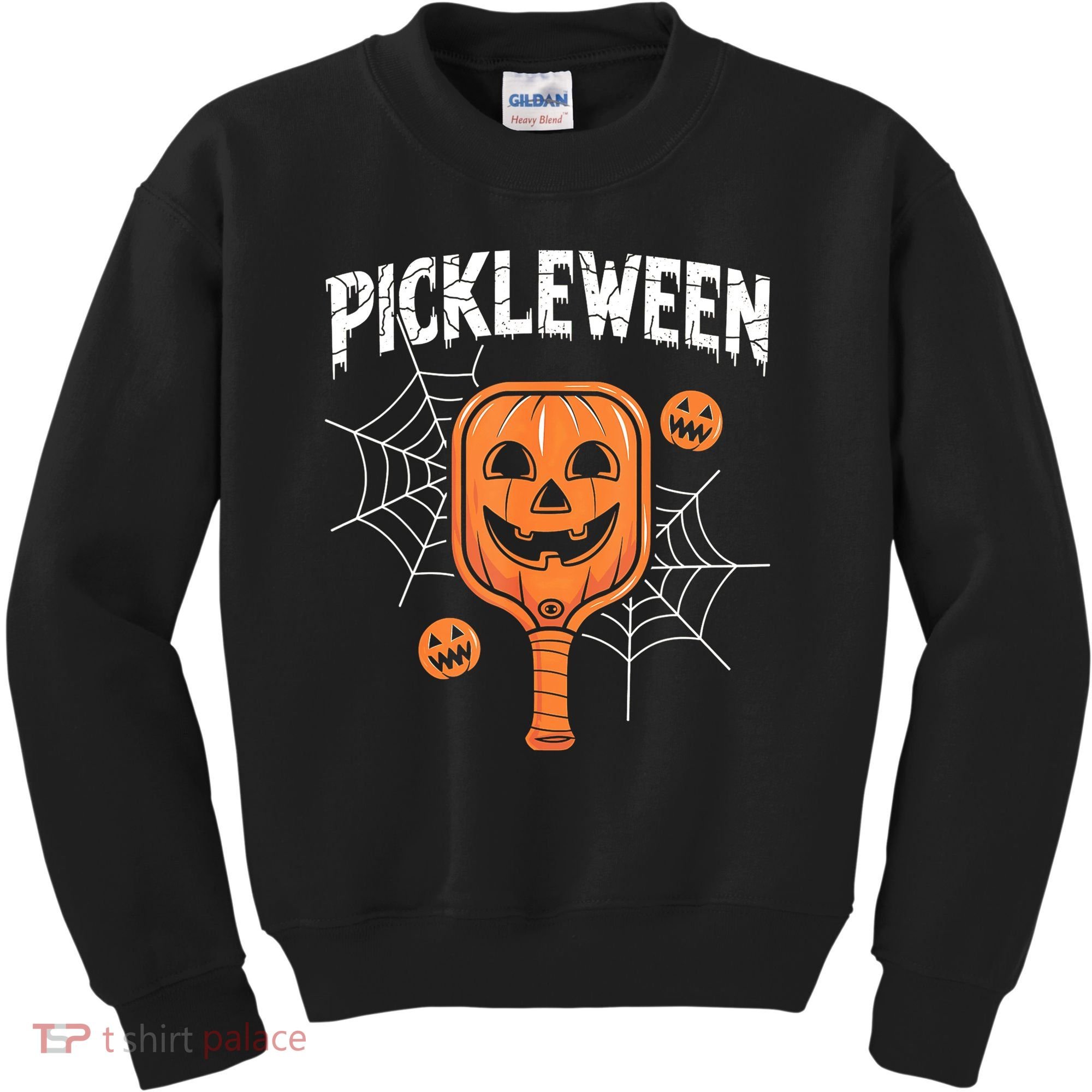 Funny Pickleween Halloween Pickleball Players Gift Kids Sweatshirt