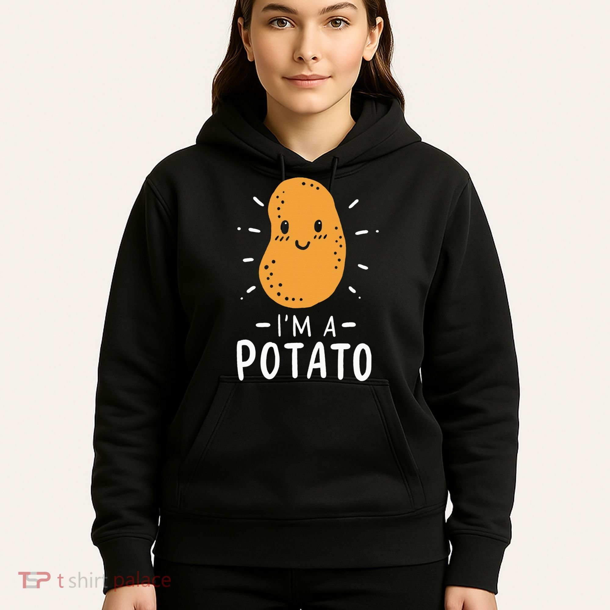 Funny Potato Halloween Costume Cute and Vegan Friendly Hoodie
