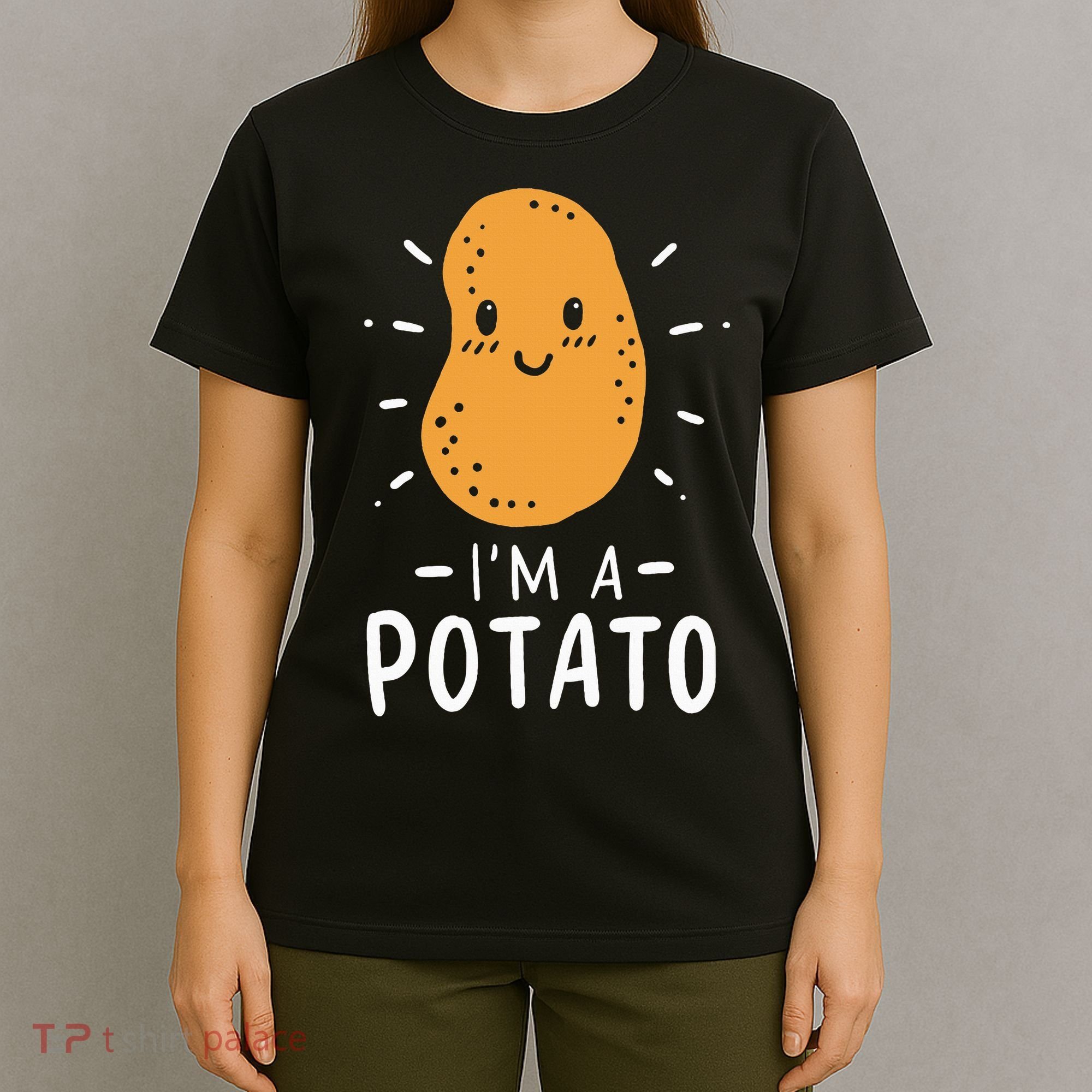 Funny Potato Halloween Costume Cute and Vegan Friendly T-Shirt