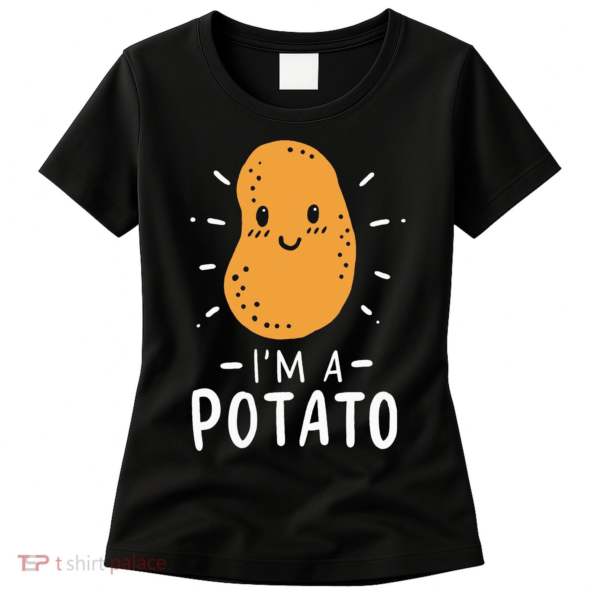Funny Potato Halloween Costume Cute and Vegan Friendly Women's T-Shirt