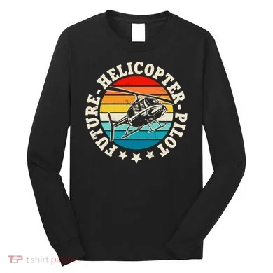 Future Pilot Helicopter Long Sleeve Shirt