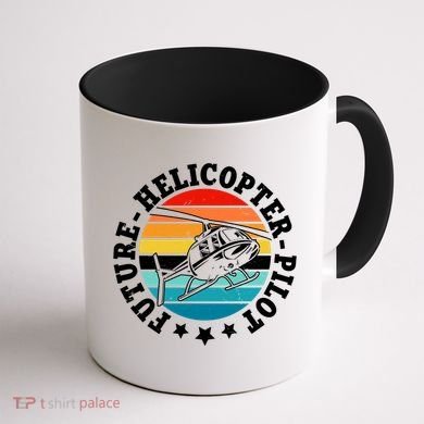 Future Pilot Helicopter Coffee Mug back