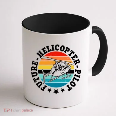 Future Pilot Helicopter Coffee Mug back