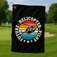 Future Pilot Helicopter Golf Towel thumb 1
