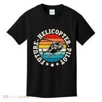 Future Pilot Helicopter Kids T-Shirt thumb 0