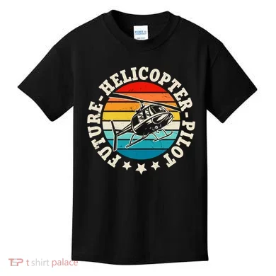 Future Pilot Helicopter Kids T-Shirt