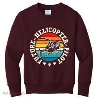 Future Pilot Helicopter Kids Sweatshirt thumb 0