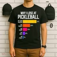 Funny Pickleball Humor Why I Lose T-Shirt thumb 6