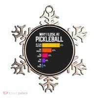 Funny Pickleball Humor Why I Lose Ornament thumb 0