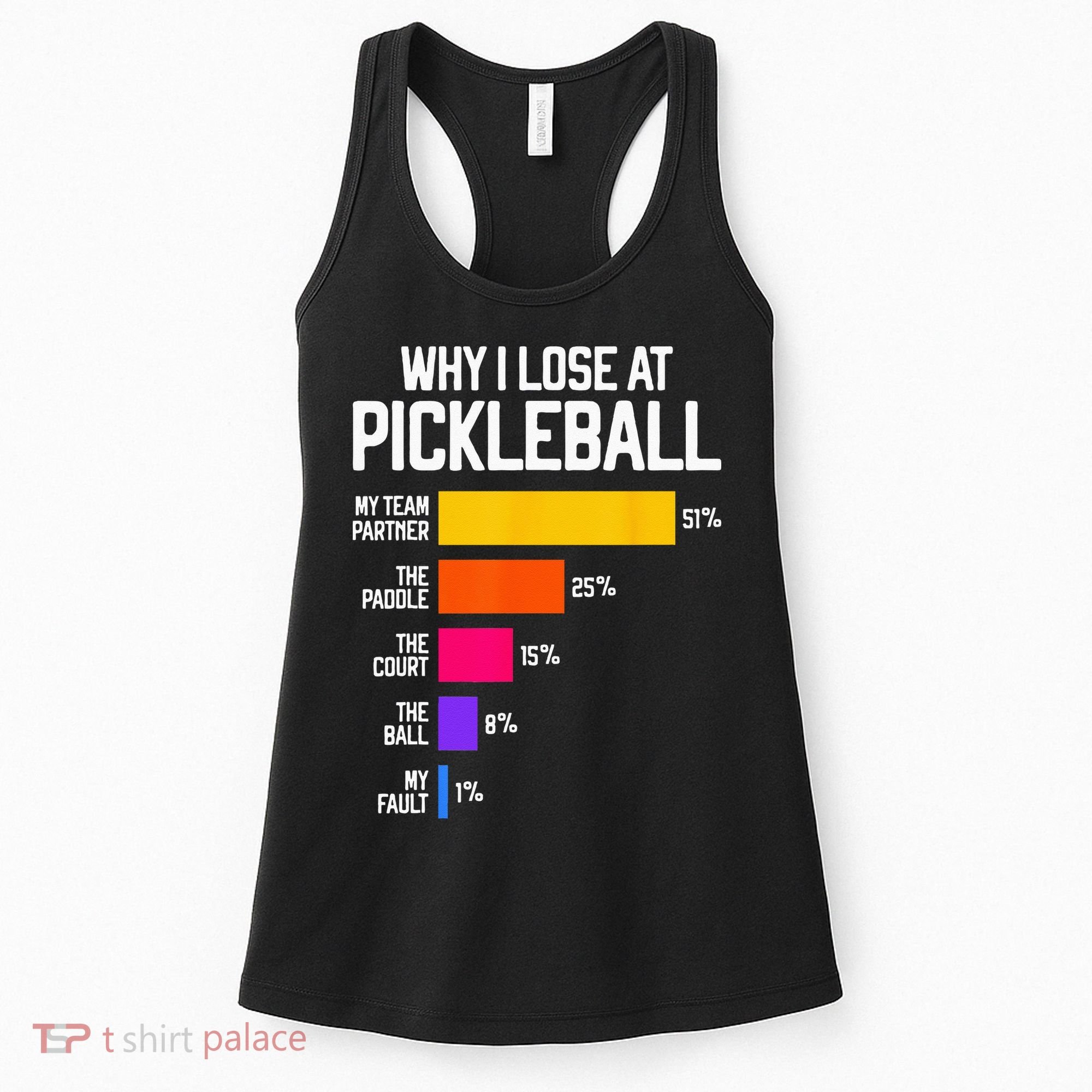 Funny Pickleball Humor Why I Lose Women's Tank Top