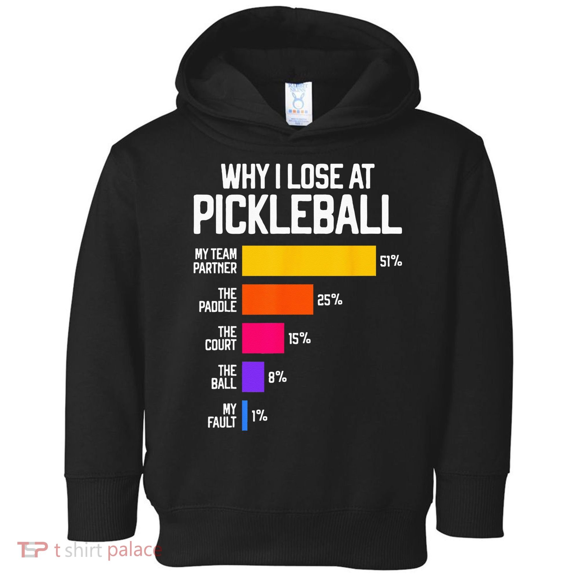 Funny Pickleball Humor Why I Lose Toddler Hoodie