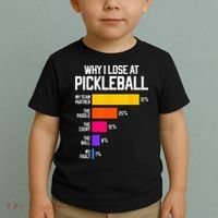Funny Pickleball Humor Why I Lose Toddler T-Shirt thumb 2